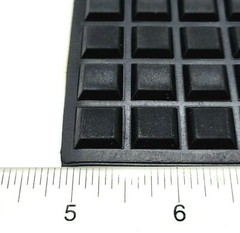 1/8″ Thick Square Stick on Rubber Feet for electronics 1/2″ Wide Square Adhesive
