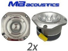 2x MB Acoustics replacement for Beyma CP22 Bullet Titanium 4″ Tweeters, 8Ω, 800W