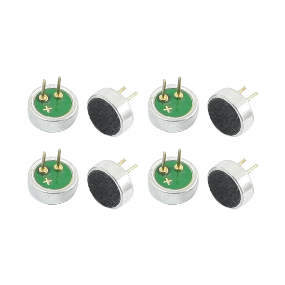 8 Pcs 6mm x 2.2mm Cylinder Shaped MP3 Condenser Microphone Pick-up