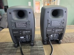 GENELEC 8320A GLM 2 Way Active Studio Monitor Speakers Pair Gray.