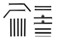 Rockville RLM9U 10U + 9U Rolling Rack w/ Mounting Crossbars For Studio/Stage/Pro