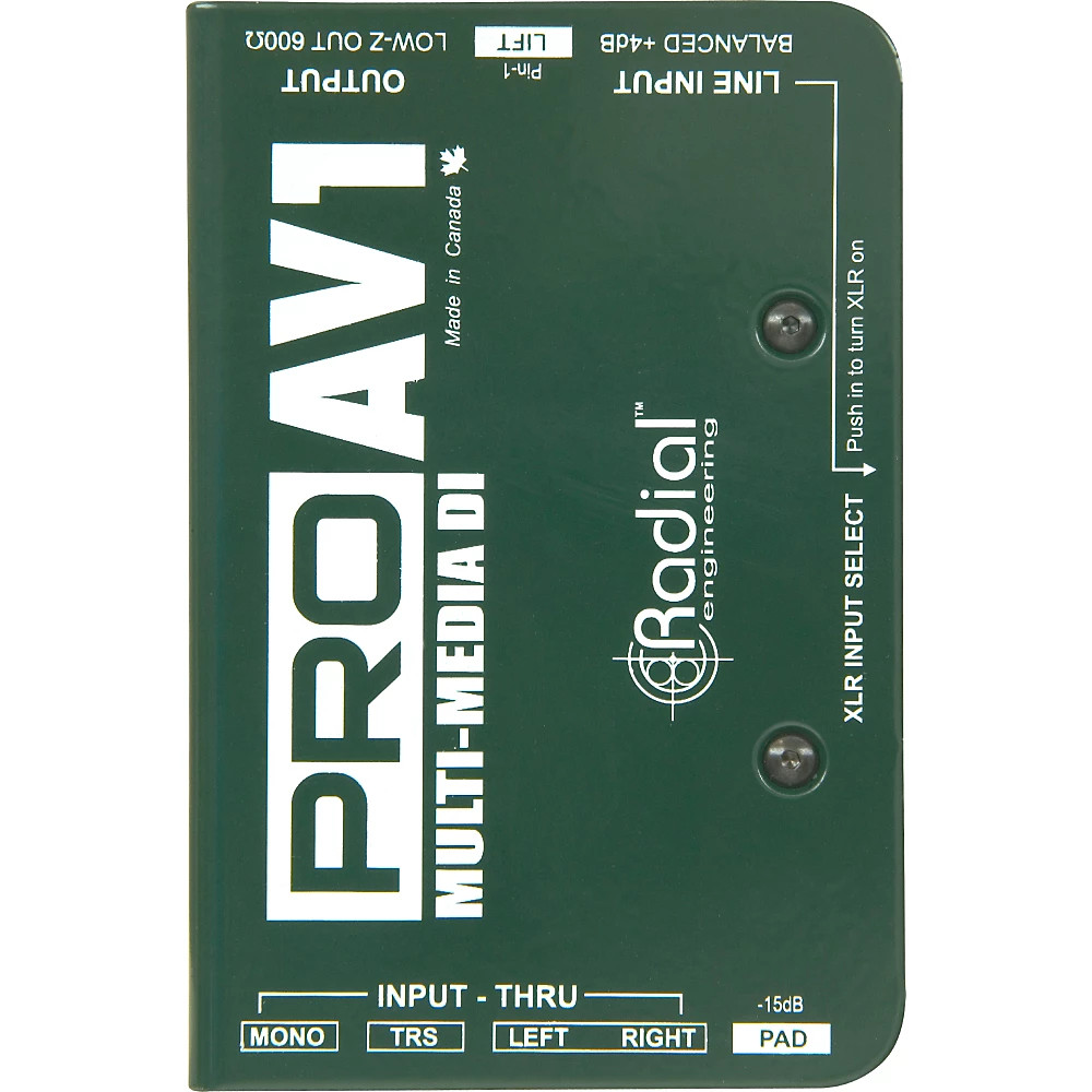Radial Engineering ProAV1 SingleChannel Direct Box
