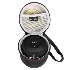 LTGEM Case Compatible with Ultimate Ears WONDERBOOM 4 / Play / 3/2 Black+Grey