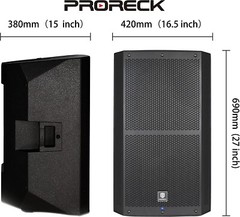 PRORECK SP-15 15-inch Powered Speaker Bluetooth 1400W Portable Stage Monitor
