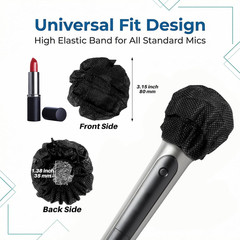 100Pcs Disposable Microphone Covers Microphone Windscreen Bulk Protective Caps