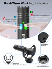 SYNCO M2S Mini Shotgun Microphone Video With Stand For Smartphone DSLR Camera