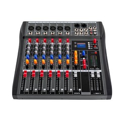 Pro 6 Channel Bluetooth Audio Mixing Console Music Recording Studio Sound Mixer