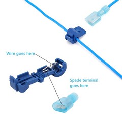 120 Pcs T-Tap Wire Connectors, Quick Splice Terminals, Red, Blue, Yellow