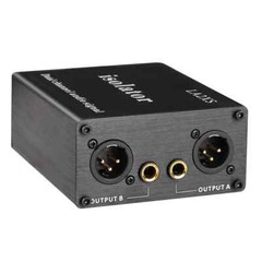LASE LA2XS Dual-Channel Audio Isolator Noise Reduction Filter Eliminates Noise