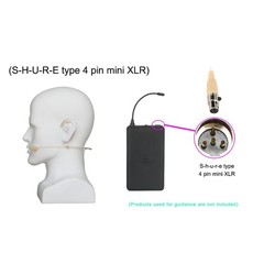 4 PIN Electret Condenser Headband Headset Microphone 3.5mm Wired Earhook1240