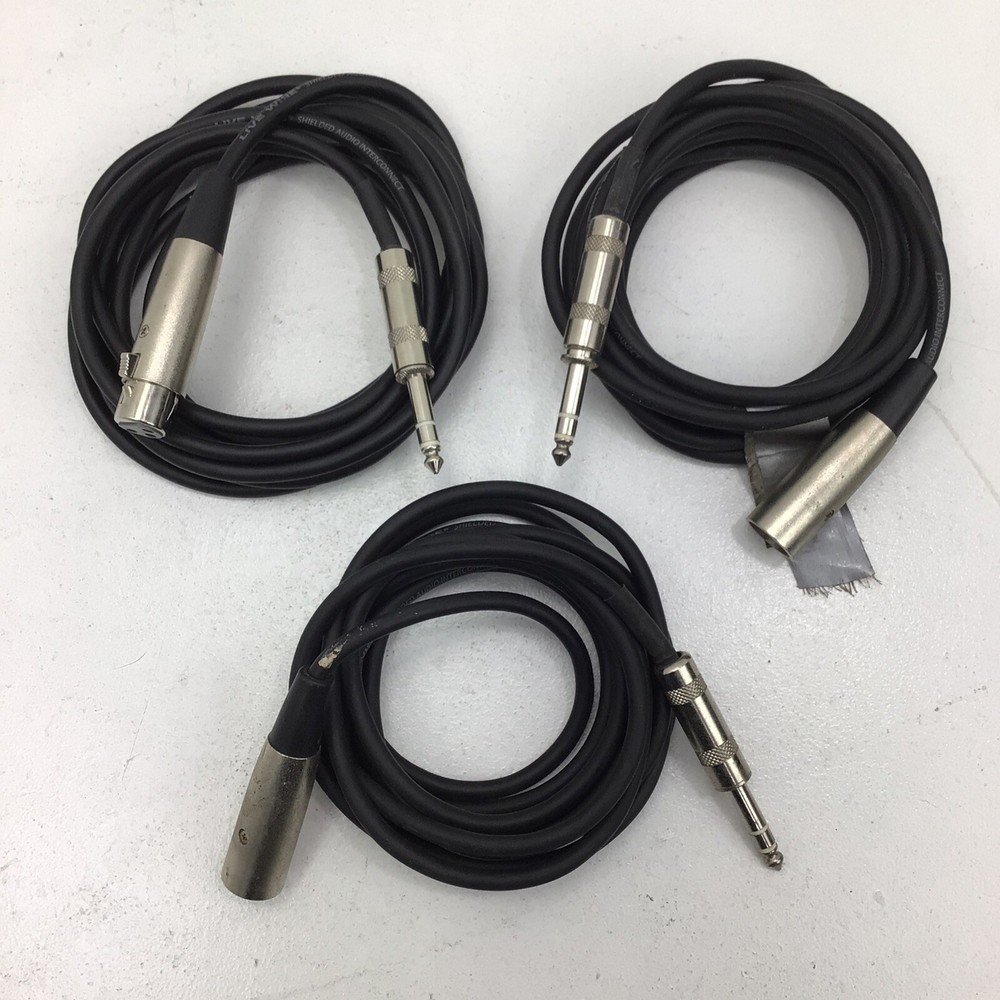 1lb of Live Wire Shielded Audio Interconnect Cables 3 total cables