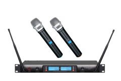 GTD 2×100 Adjustable Channel UHF Wireless Handheld Microphone Mic System 622H
