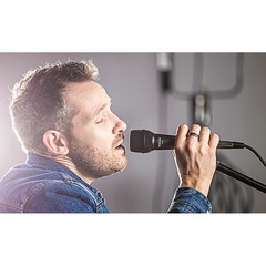 TASCAM TM82 Dynamic Microphone for Recording Vocals and Instruments Black