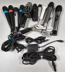 LOT OF 10 Various Brands & Models Microphone Used Working