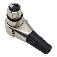 4Pack 3Pin XLR Adjustable Right Angle Female Connector 7 Different Position Plug