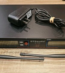 NO MICROPHONES GTD Audio 2×800 Channel UHF Diversity Wireless Mic System 733H