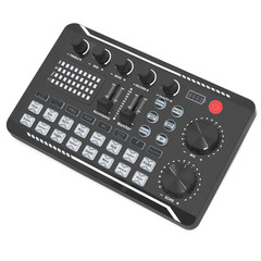 Live Sound Card and Audio Interface with DJ Mixer Effects Voice Changer Bluetoot