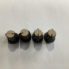 Qty 4 ORIGINAL TEAC Tan Knobs Part for Tascam M312 Style Mixer D-Shaft