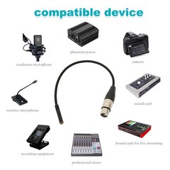 Microphone Sound Cable Excellent Clarity For Recording Devices Easy To Use
