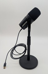 Shure Model MV7 Podcast Microphone and On-Stage Desk Microphone Stand