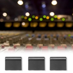 10Pcs Durable ABS Slider Caps for Dj Console Mixer Fader Knobs Black