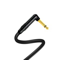 6.35mm 1/4 in TS Male Right Angle to Male Right Angle Instrument Audio Cable B22
