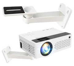 2-Be-Best Mini Projector Wall Mount Upgraded Angle Adjustable 7.9 in, white
