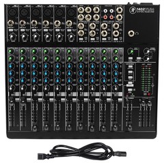 Mackie 1402VLZ4 14-ch Analog Low-Noise Mixer w/ 6 ONYX Preamps+Headphones+Cables