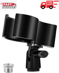 1Pcs Large Microphone Clip, Adjustable Mic Holder for Microphones with Outer Dia
