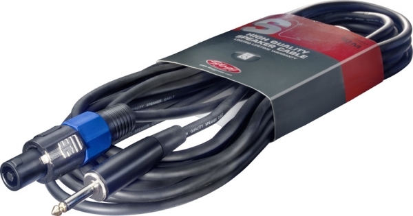 Stagg 33′ 10 m/33 ft. Deluxe Speaker cable – SPK plug/1/4 jack, SSP10SP15