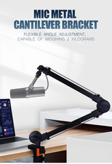 Professional Desk Microphone, Adjustable Pantograph Arm, 2KG