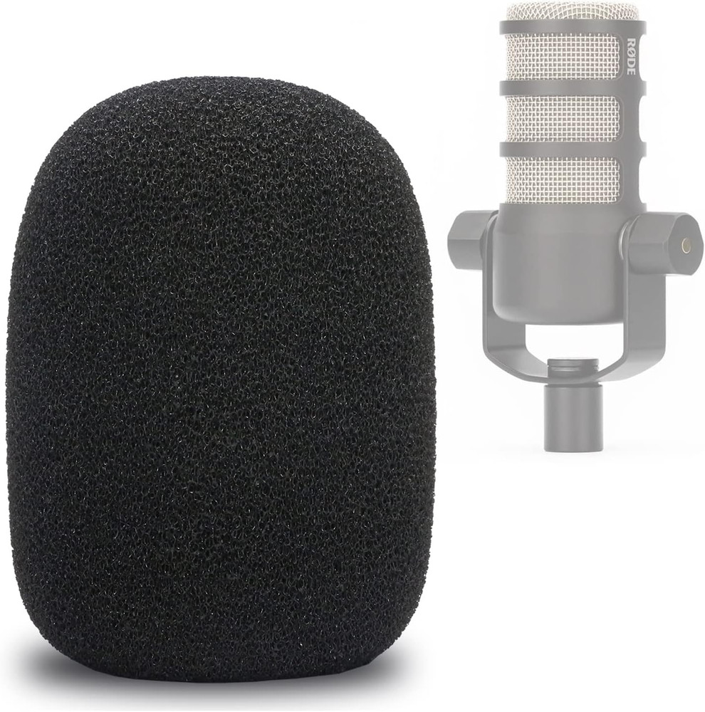 Podmic Pop Filter Foam Cover – Mic Windscreen Wind Cover Customized for Rode