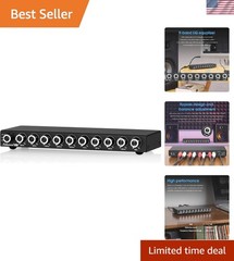 9-Band Stereo EQ Preamp: HiFi Equalizer Audio Processor with Tone Controls | …