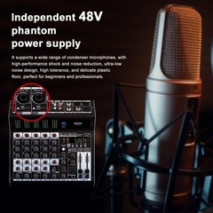 BOMGE 6 Channel Audio Mixer 99 DSP Bluetooth USB