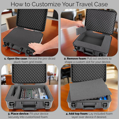 DJ Mixer Case Compatible with Yamaha MG10XU, MG10, MG06 – Hard Shell Audio Mixer