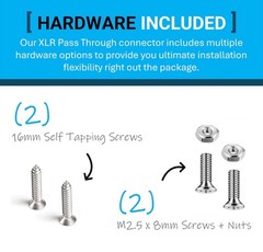 Premium XLR Pass Through cable for Pro Audio Installations (Male to Male)