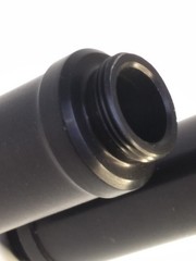2PCS Mic Stand Tube 5/8″ Microphone 2″ Threaded-TO-UNthreaded extension