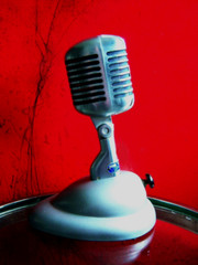 Vintage 1956 Shure 55S dynamic cardioid microphone w S-36 stand Elvis prop
