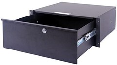 DEEJAY LED TBH Flight CASE ACCESSORY-4U Metal Locking Rack Drawer (TBH4URDW)