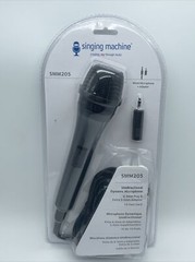 New The Singing Machine SMM205 Unidirectional Dynamic Microphone 6.3 & 3.5mm C1