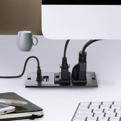 Conference Recessed Power Strip Socket with USB Ports,Table Power Strip,Deskt…