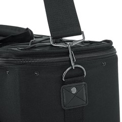 4U Portable Lightweight Rack Bag Black Nylon Plywood Construction for Instrum…