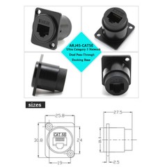 Panel Mount D Type USb3.0/2.0 Hdmi Female-Female Metal Connector Jack Socket
