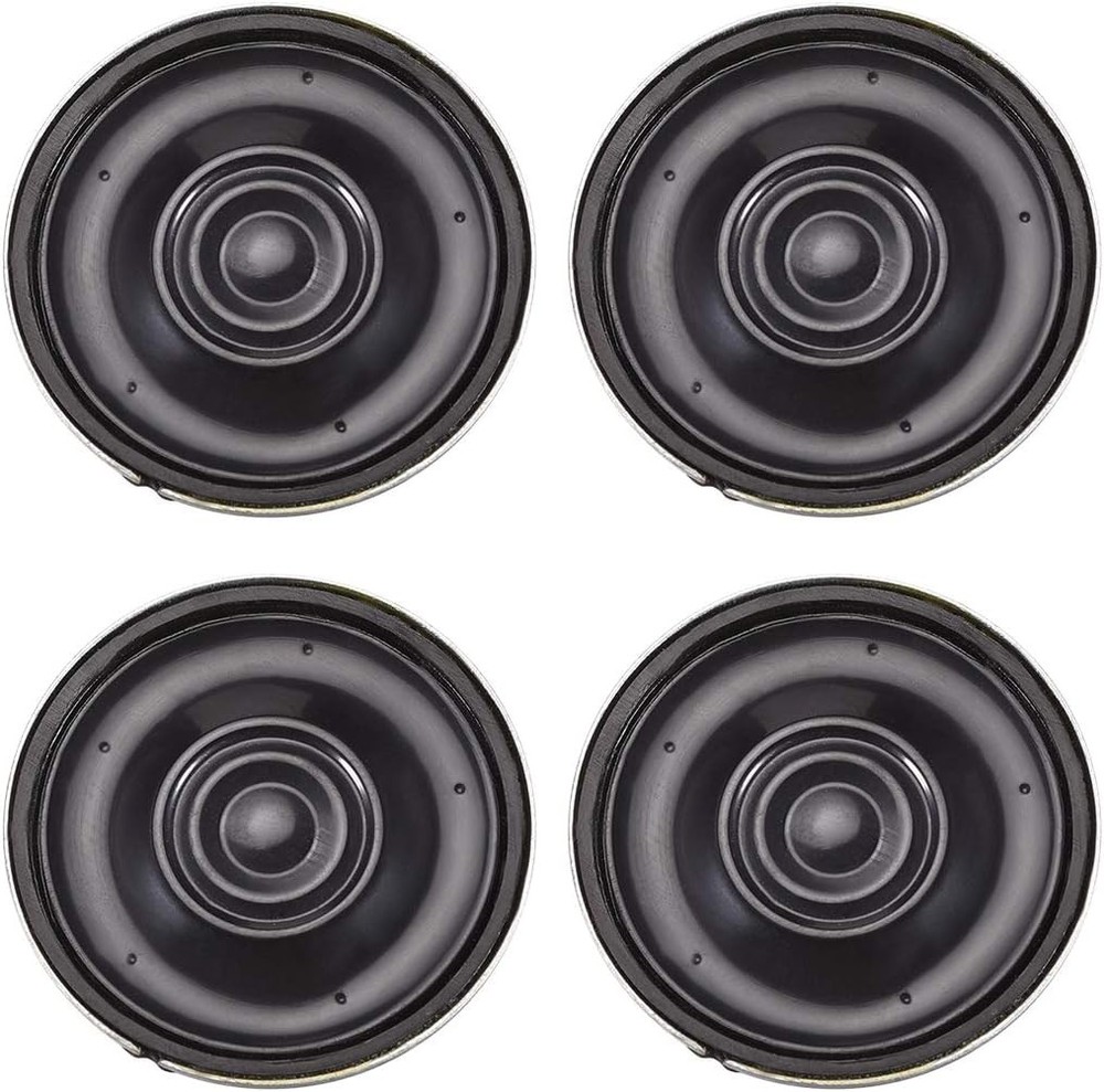 uxcell 0.5W 16 Ohm Micro Internal Speaker Magnet Loudspeaker 28mm Dia 4pcs