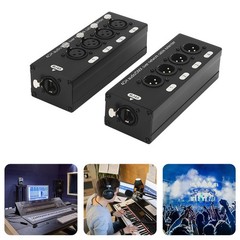 2Pcs 4 Channel Audio Network XLR Male Female to Single Ethercon Cable Extender