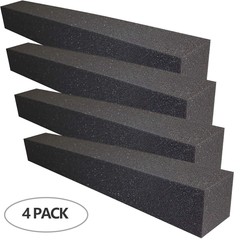 4 Pack Acoustic Wedge Studio Soundproofing Foam Corner Block Bass Trap 24″x3″x3″