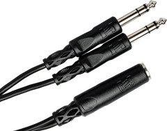 YPP-308 1/4″ TRSF to Dual 1/4″ TRS Y Cable