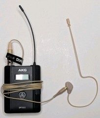 AKG DPT800 BD1 Wireless Body Pack Transmitter w/Mic Earpiece, Case & Batteries