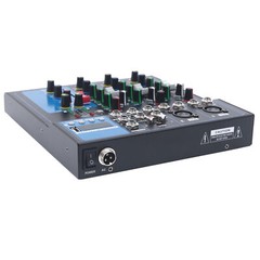 4-Channel Bluetooth USB Audio Mixer With Reverb for DJs & Performances 110V