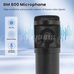 Podcast Equipment Bundle For 2 Studio Recording Kit Music Mixer Headphones BM800